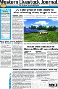 Western Livestock Journal cover, September 05, 2022