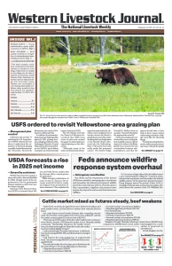 Western Livestock Journal cover, September 22, 2025