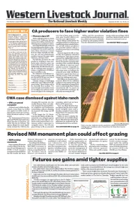 Western Livestock Journal cover, September 30, 2024