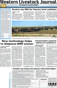 Western Livestock Journal cover, October 17, 2022