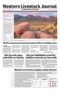 Western Livestock Journal cover, October 21, 2024
