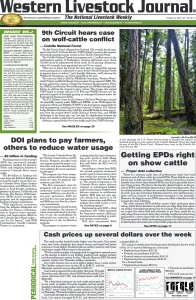Western Livestock Journal cover, October 24, 2022