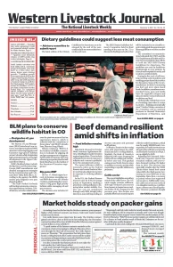 Western Livestock Journal cover, November 04, 2024