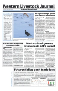 Western Livestock Journal cover, November 18, 2024