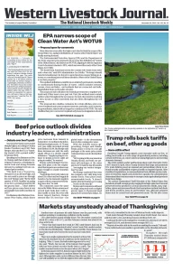 Western Livestock Journal cover, November 24, 2025