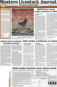 Western Livestock Journal cover, November 28, 2022