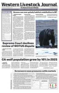 Western Livestock Journal cover, June 08, 2026