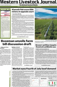Western Livestock Journal cover, June 29, 2026