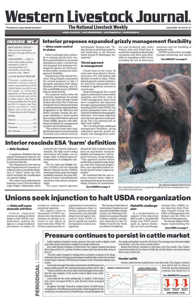Western Livestock Journal – July 20, 2026