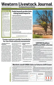 Western Livestock Journal cover, July 27, 2026