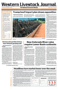 Western Livestock Journal cover, August 31, 2026