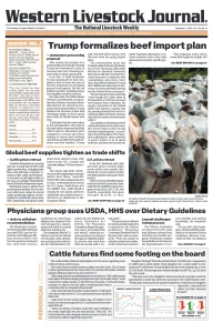 Western Livestock Journal cover, September 07, 2026