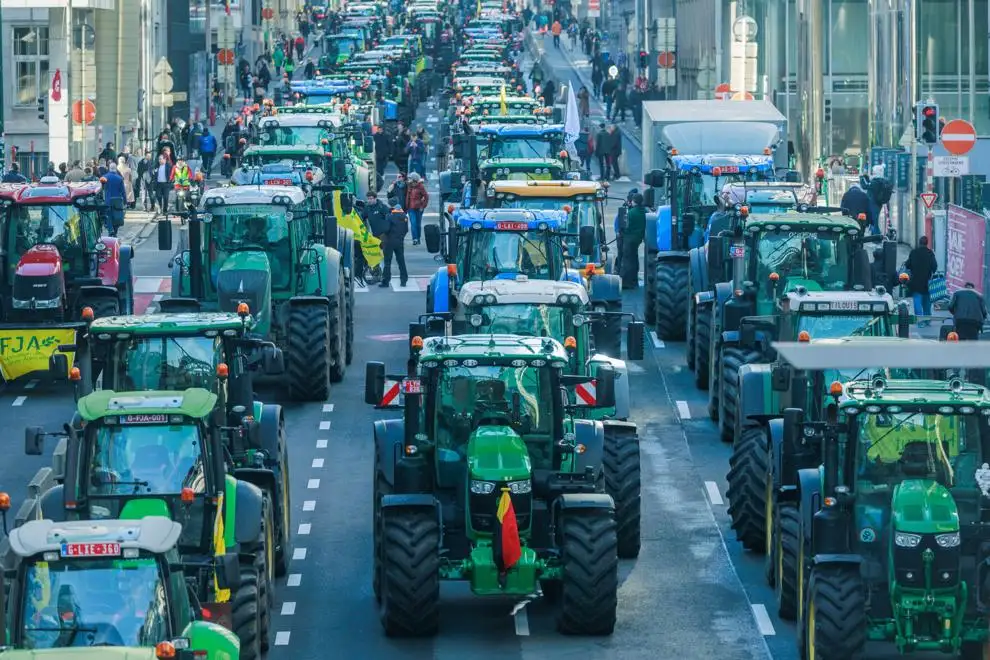 Manifestation d’agriculteurs Ã  Bruxelles